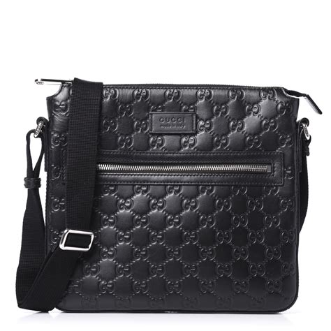 gucci small messenger bag black|guccissima small messenger bag new.